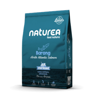 NATUREA Barong SALMON CAT & KITTEN sausas begrūdis maistas katėms ir kačiukams su lašiša 1.6kg