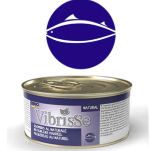 VIBRISSE Konservai Katėms Su Skumbre 70g 12/24 vnt