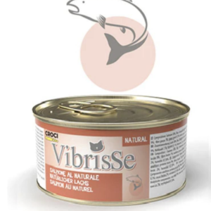 VIBRISSE Konservai Katėms Su Lašiša 70g 12/24 vnt