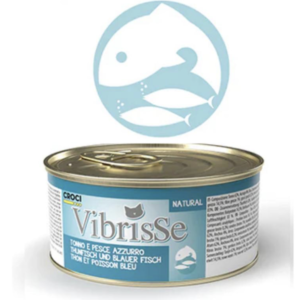 VIBRISSE Konservai Katėms Tunas ir Melsvažuvė 70g 12/24 vnt