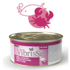 VIBRISSE Konservai Katėms Tunas Su Krabais 70g