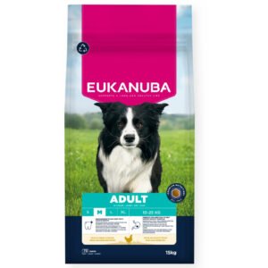 Eukanuba Adult Medium Breed Maintenance vidutinių veislių šunims su Vištiena 15kg