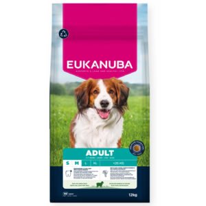 Eukanuba Adult Small & Medium Breed Lamb & Rice Mažų ir vidutinių veislių šunims Ėriena ir ryžiai 12 kg