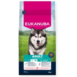 Eukanuba Salmon Barley L/XL Didelių ir gigantinių veislių šunims su lašiša ir miežiais 12kg