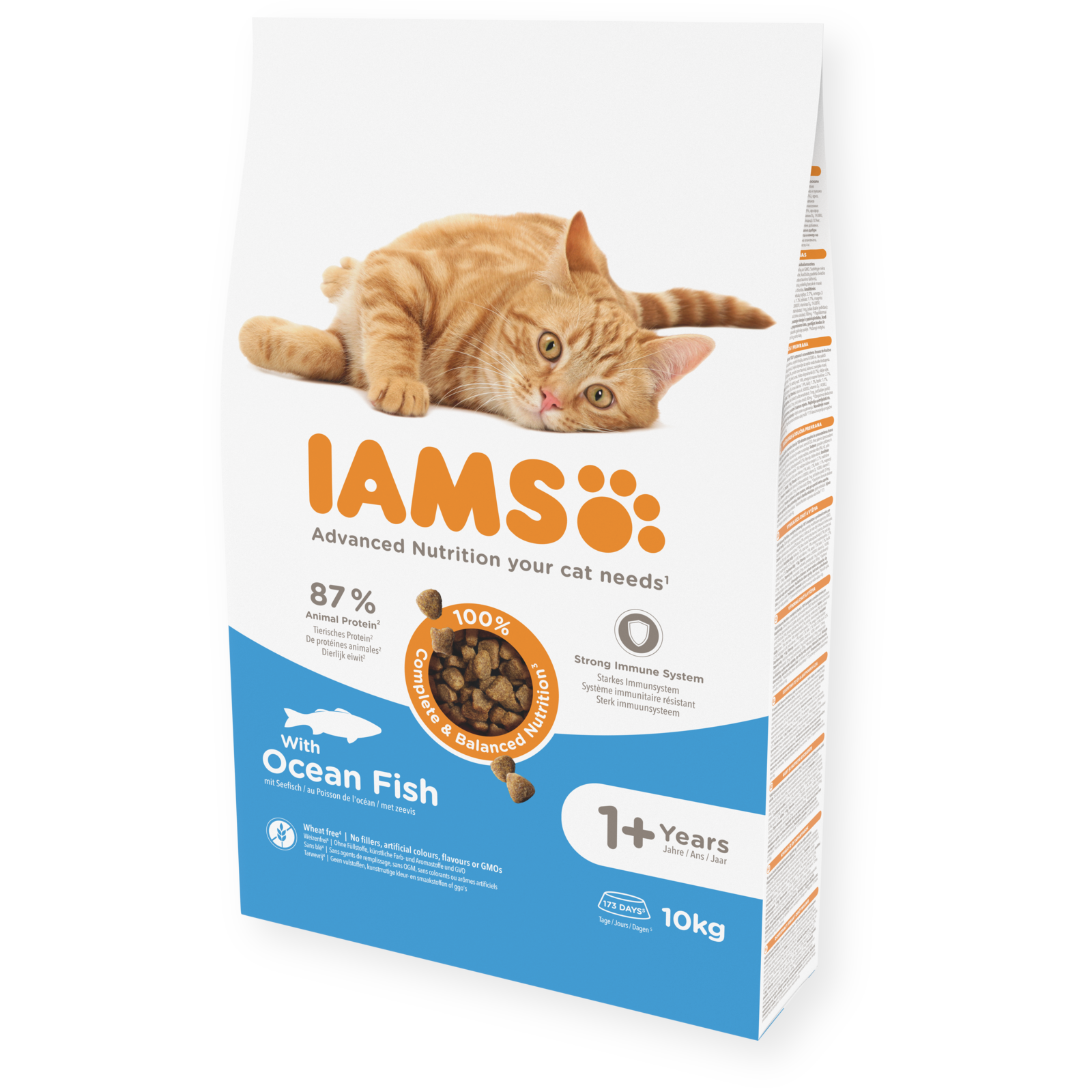 Iams Adult Cat Ocean Fish Suaugusioms katėms maistas su vandenyno žuvimi 10 kg