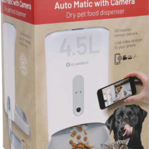 Automatinė išmanioji augintinių šėrykla su laikmačiu ir kamera šunims ir katėms 4.5 L