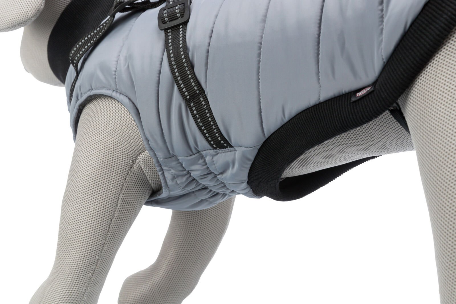 TRIXIE Pontis paltukas su petnešomis šuniui, pilkas XS-M - Image 4