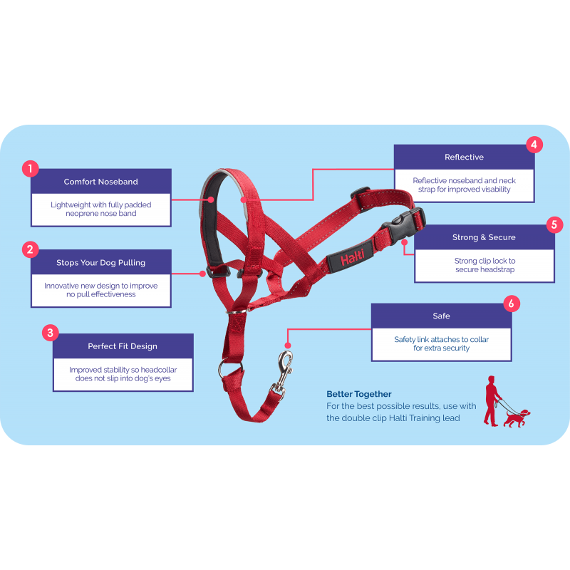 Company Of Animals HALTI Headcollar dresūros antsnukis šunims nuo tempimo Įv. Dydžių - Image 4