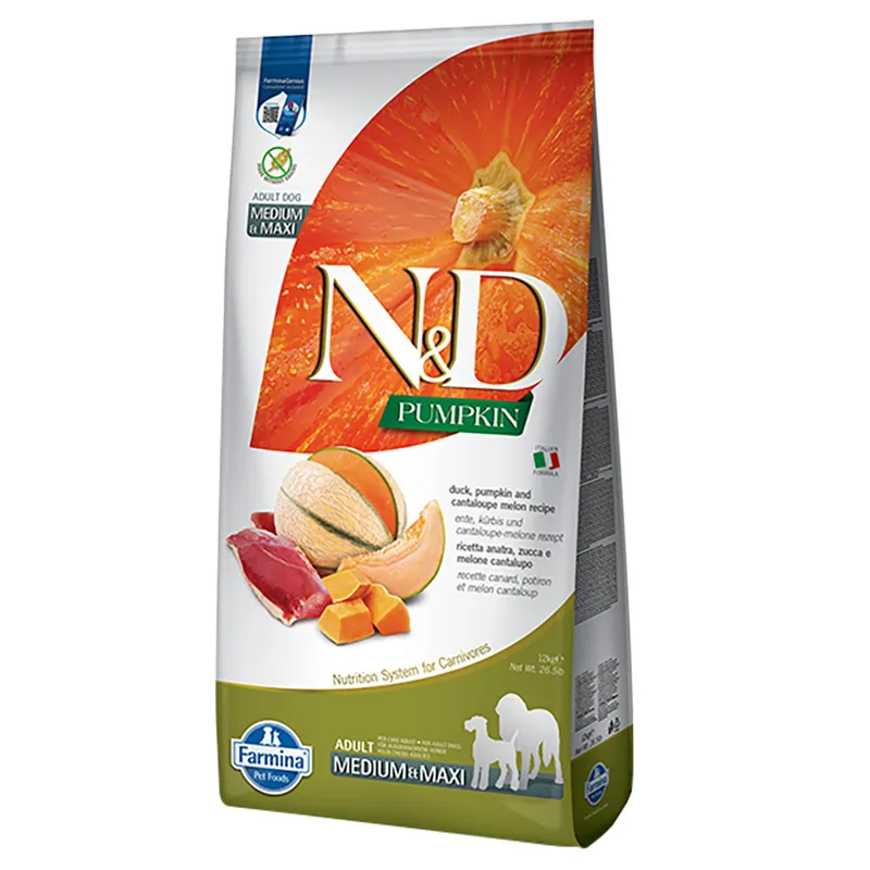 Farmina N&D Pumpkin Quail Pomegranate Adult – Vidutinių / didelių veislių šunims putpeliena ir granatais 12kg