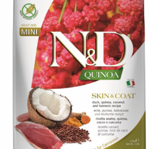 Farmina Quinoa Skin&Coat Quail Coconut Adult All Breeds - Visų veislių šunims Putpeliena 7kg
