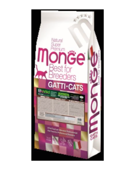 Monge BWild Adult maistas suaugusioms katėms su laukine kiškiena 10kg