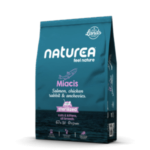 Naturea MIACIS Salmon, Chicken, Rabbit & Sardines Cat & Kitten sausas maistas katėms 1,6kg