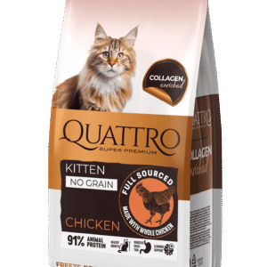 Quattro Collagen kitten sausas maistas kačiukams su Vištiena 1,5kg