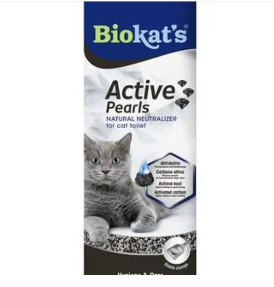 Biokats Active Pearls – aktyvintos anglies kraiko gaiviklis be kvapo 700ml