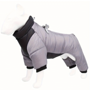 Duomm Žieminis kombinezonas mažų veislių šunims Pilkas Įv., dydžių