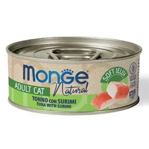 Monge Jelly - Wet konservai pašaras suagusioms katėms su tunu 80g 12vnt