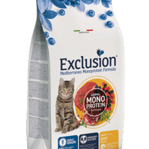 Exclusion Noble Grain sausas maistas suaugusioms katėms su jautiena, 1,5 kg