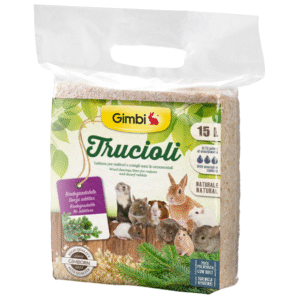 GIMBI Wood Litter – natūralios pjuvenos graužikams ir triušiams, 15 L 3 vnt