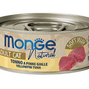 Monge Jelly - Wet Cat Yellowfin tuna konservai suaugusioms katėms tuno drebučiai 80g 12vnt