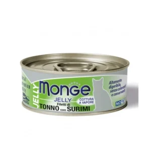 Monge Jelly - Wet konservai pašaras suagusioms katėms su tunu 80g 12vnt
