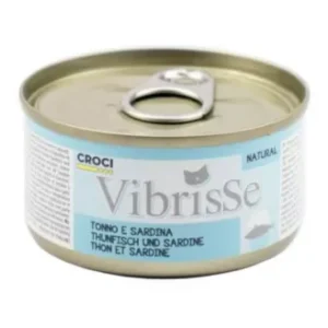 VIBRISSE Konservas Katėms Tunas Su Sardine 70g 12vnt