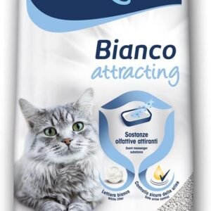 BIOKAT'S BIANCO ATTRACTING sušokantis kačių kraikas natūralus molis 10KG 2 vnt