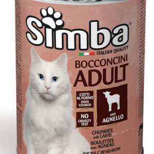 SIMBA Wet Cat Chunkies with Lamb - Konservai suaugusioms katėms su Ėriena 415 g 12vnt