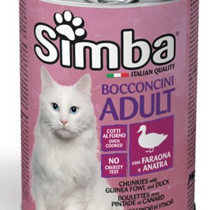 SIMBA Wet Cat Chunkies with Fowl & Duck - Konservai suaugusioms katėms su Antiena 415 g 12vnt