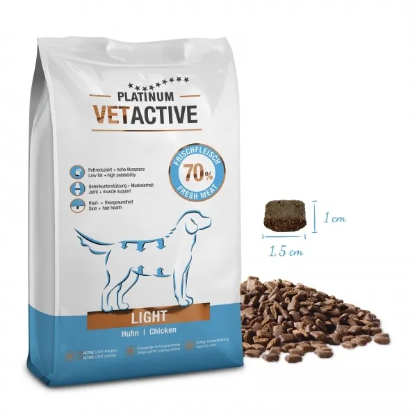 Platinum VetActive Light Chicken sausas pašaras antsvorio turintiems šunims Vištiena, 10 kg - Image 2