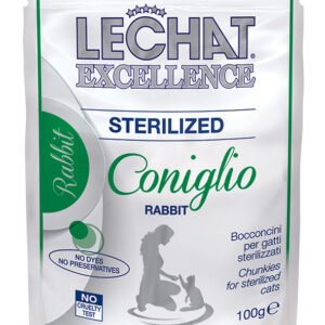 Lechat Exc. konservai sterilizuotoms katėms su triušiena 100g 12/24vnt