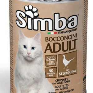 SIMBA - Wet CAT Chunkies with WILD GAMES - konservai katėms su Ėriena 415g 12vnt