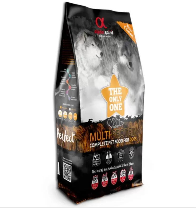 ALPHA SPIRIT MULTIPROTEIN Drėgnas Multi Pašaras visų veislių Šunims 12kg