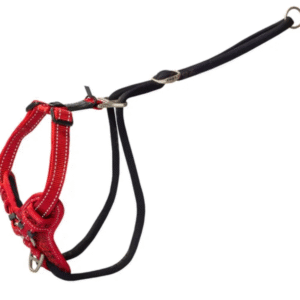 ROGZ Stop-Pull Harness – raudonos petnešos šunims nuo Tempimo Įv., dydžių