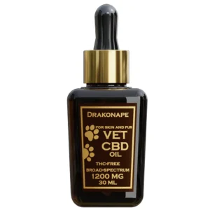 Drakonape Vet CBD Oil 1200 mg – plataus spektro CBD aliejus augintiniams 30 ml