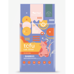 Murrfect Bamboo tofu kraikas katėms, aktyvintos anglies kvapo, sušokantis, nedulkantis, 6 l (2 / 4 vnt)