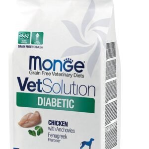 Monge VetSolution Dog Diabetic – veterinarinis dietinis pašaras šunims gliukozės reguliavimui