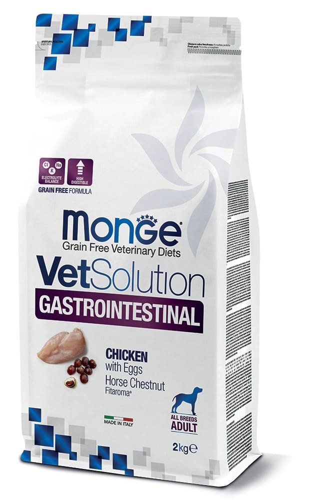 MONGE VetSolution Dog Gastrointestinal Adult – veterinarinis sausas dietinis pašaras Virškinimui šunims