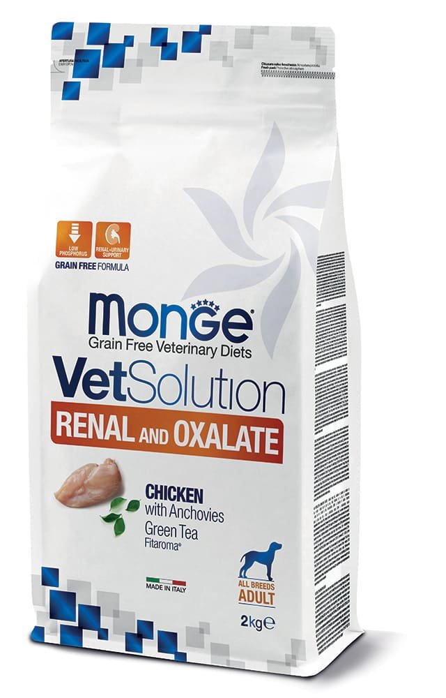 MONGE VetSolution Dog Renal – veterinarinis dietinis pašaras šunims inkstų funkcijai palaikyti