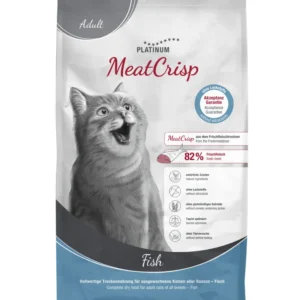 Platinum MeatCrisp sausas maistas Suaugusioms katėms su žuvimi