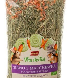 Vitapol Šienas su morkomis graužikams ir triušiams 800g 3vnt