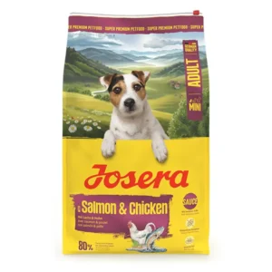 Josera Mini Salmon+Chicken sausas pašaras mažų veislių šunims su lašiša ir vištiena, 10 kg