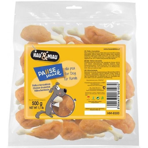 Hau&Miau vištų šlaunelės šunims, 500 g / 1 kg - Image 2
