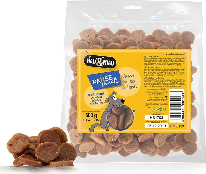 Hau&Miau diskai su antiena šunims, 500 g / 1 kg