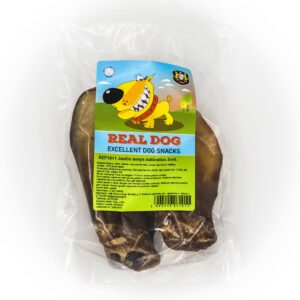 Real Dog natūralios jaučio ausys šunims, 4 vnt / 6 vnt