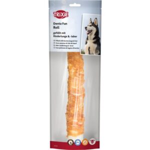 TRIXIE Denta Fun Kramtomasis ritinys su vištiena ir užpildu, 28 cm, 150 g 2vnt