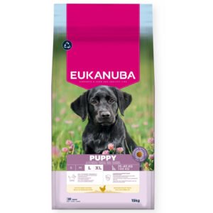 Eukanuba Puppy Large Breed sausas maistas didelių veislių šuniukams su vištiena 15 kg