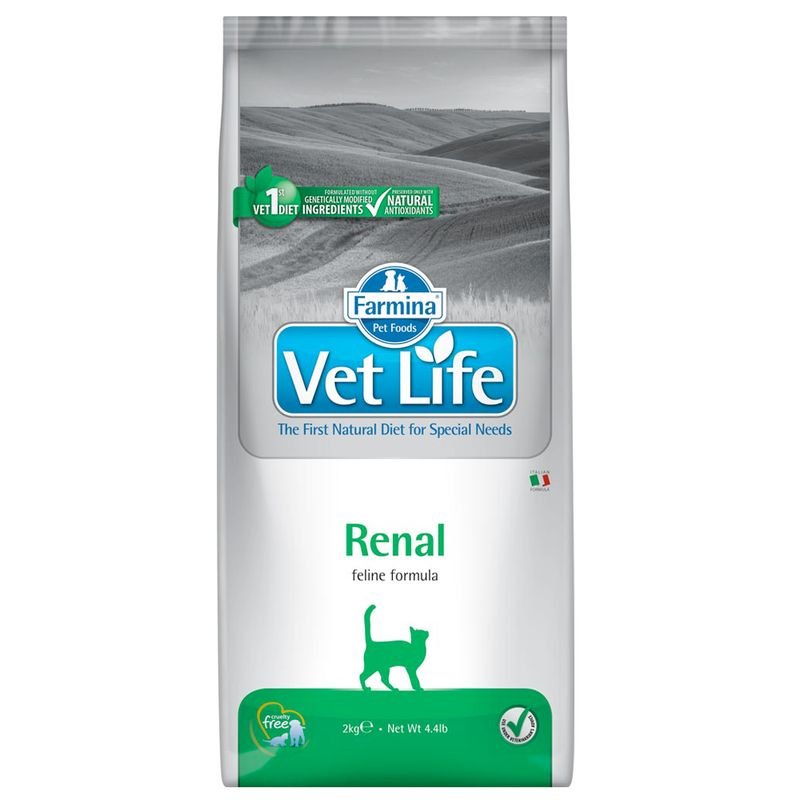 FARMINA Vet Life Cat Renal sausas pašaras katėms (inkstų funkcijai)