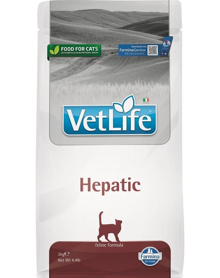 FARMINA Vet Life Cat Hepatic sausas pašaras katėms (kepenų funkcijai palaikyti)