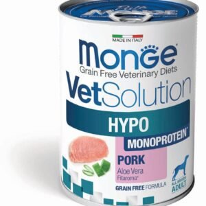 MONGE VetSolution Dog Wet HYPO MONO Pork konservai šunims 400g 6vnt / 12vnt