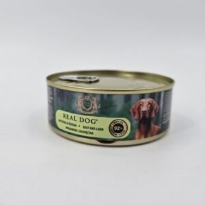 Real Dog Super Premium konservai šunims su jautiena ir ėriena 240g